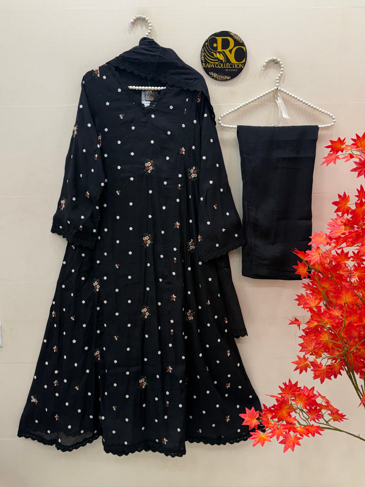 A-line chandheri Suits