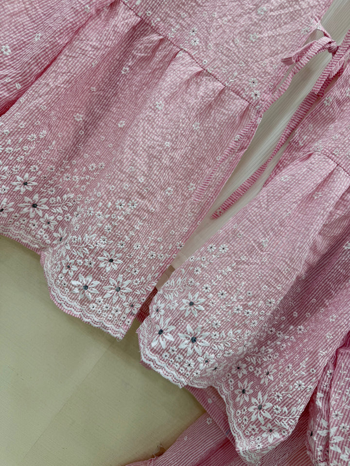 Crinkle skirt sets