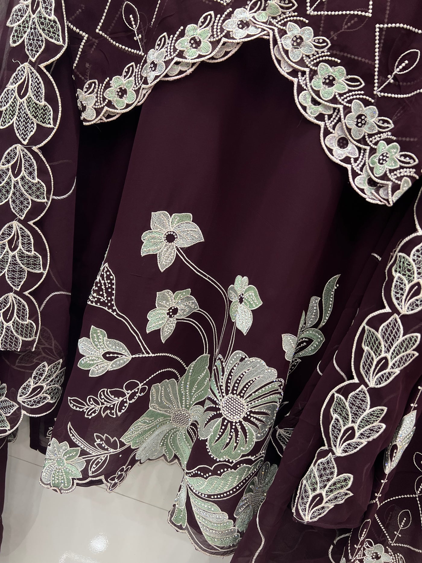 Embroidered  palazzo suits 2820