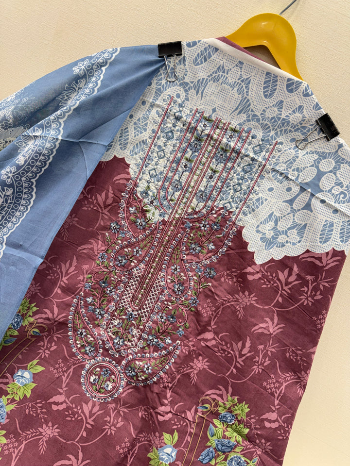 Cotton embroidered suits 2859