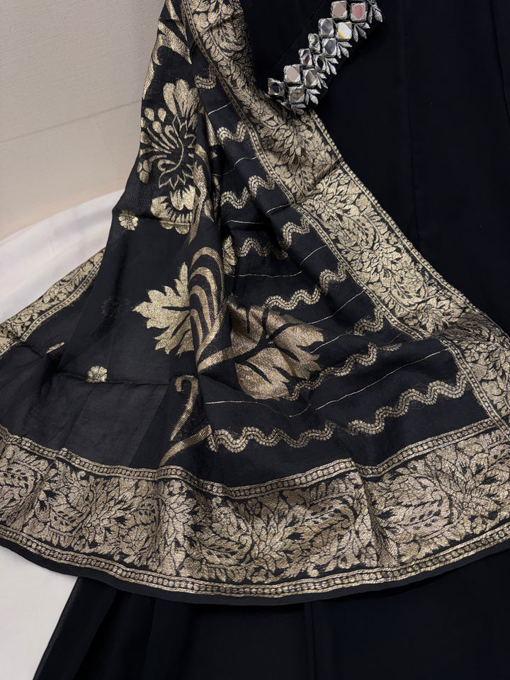 Mirror work gowns