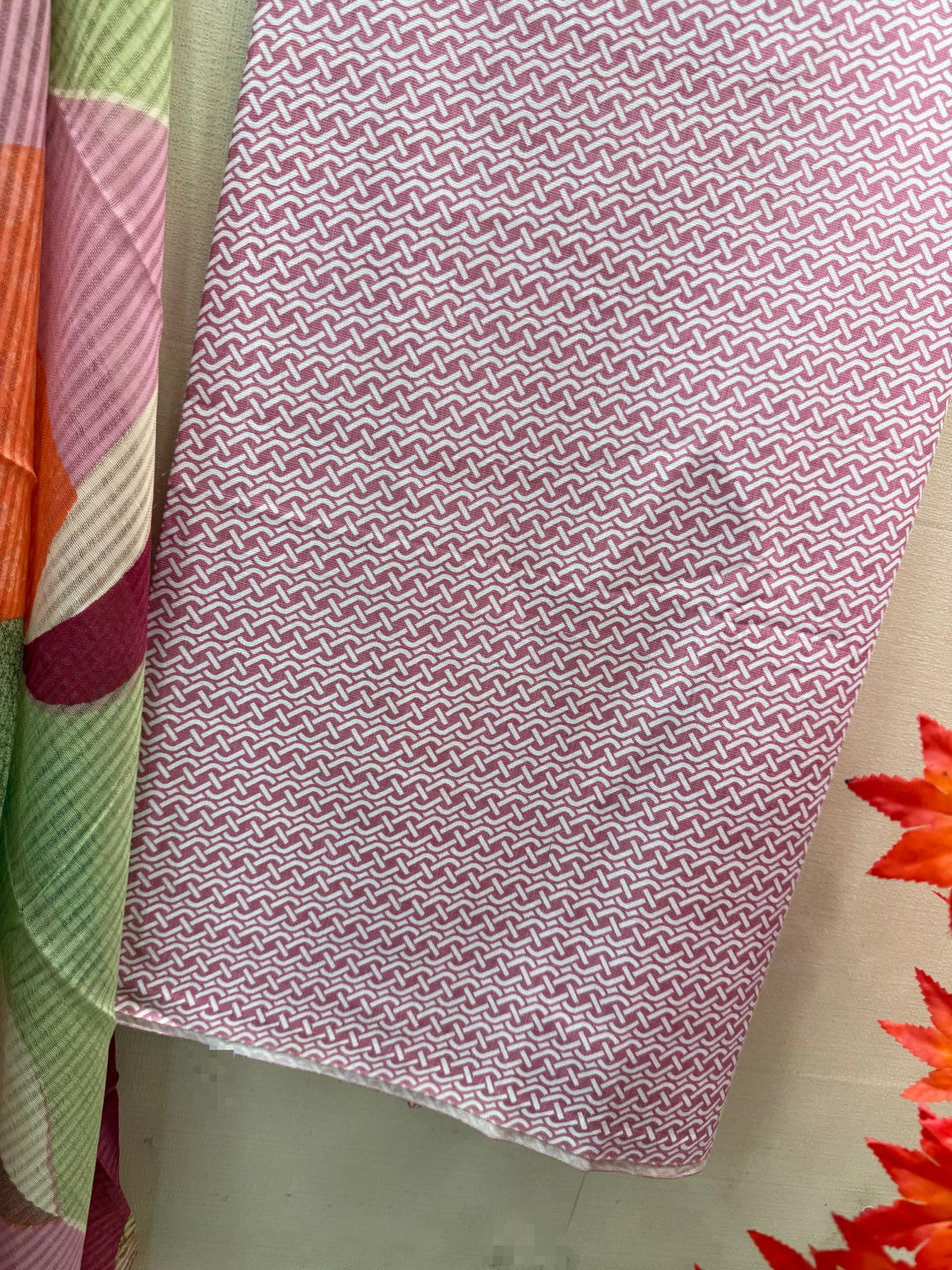 Semi Cotton Unstitched Suits