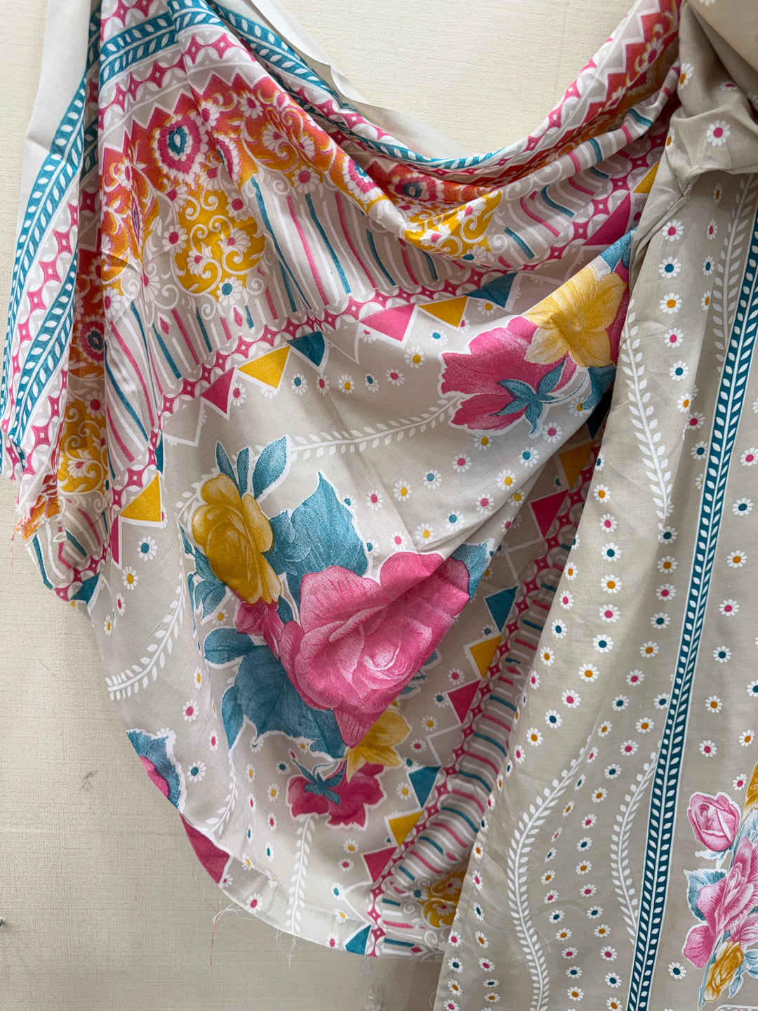 Semi cotton printed suits