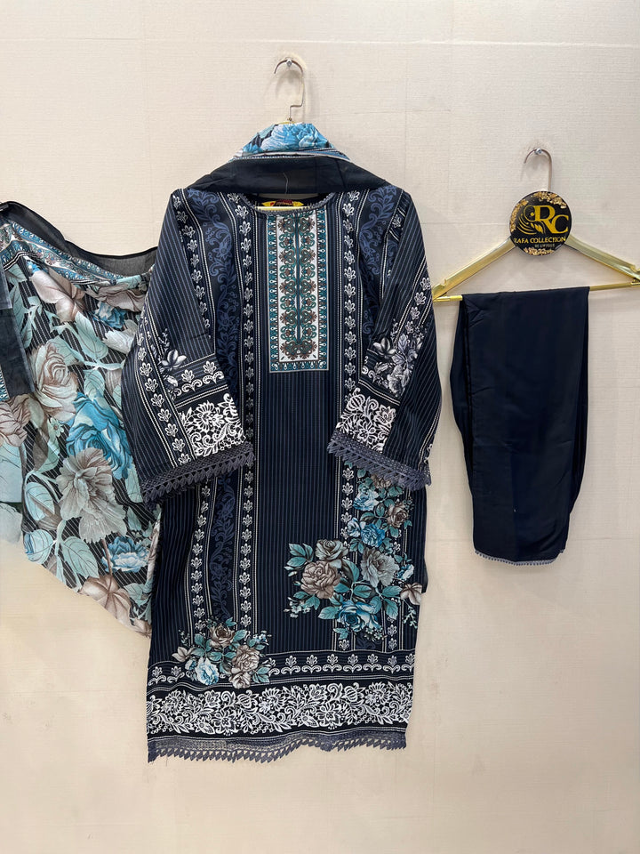 Semi Cotton printed Suits