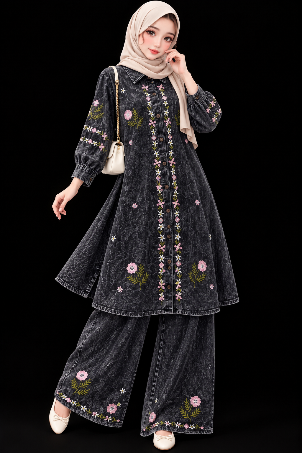 Denim Long Co-ord Sets