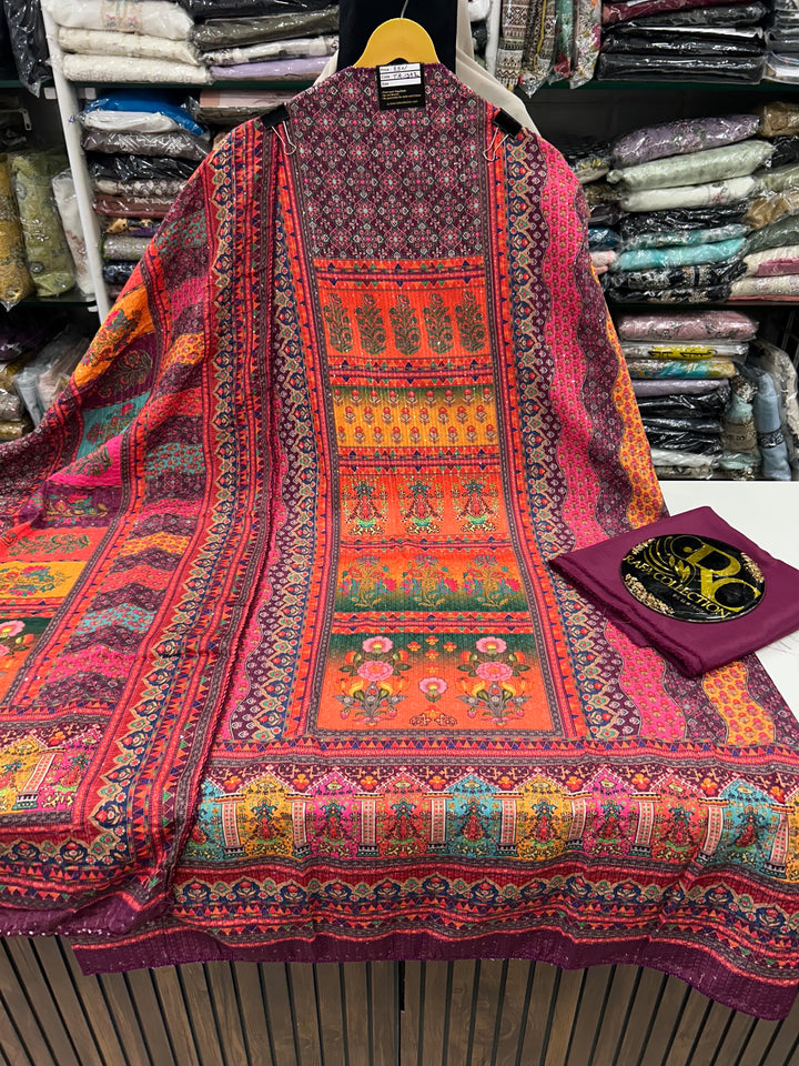 MULTI COLOUR UNSTICH SUIT