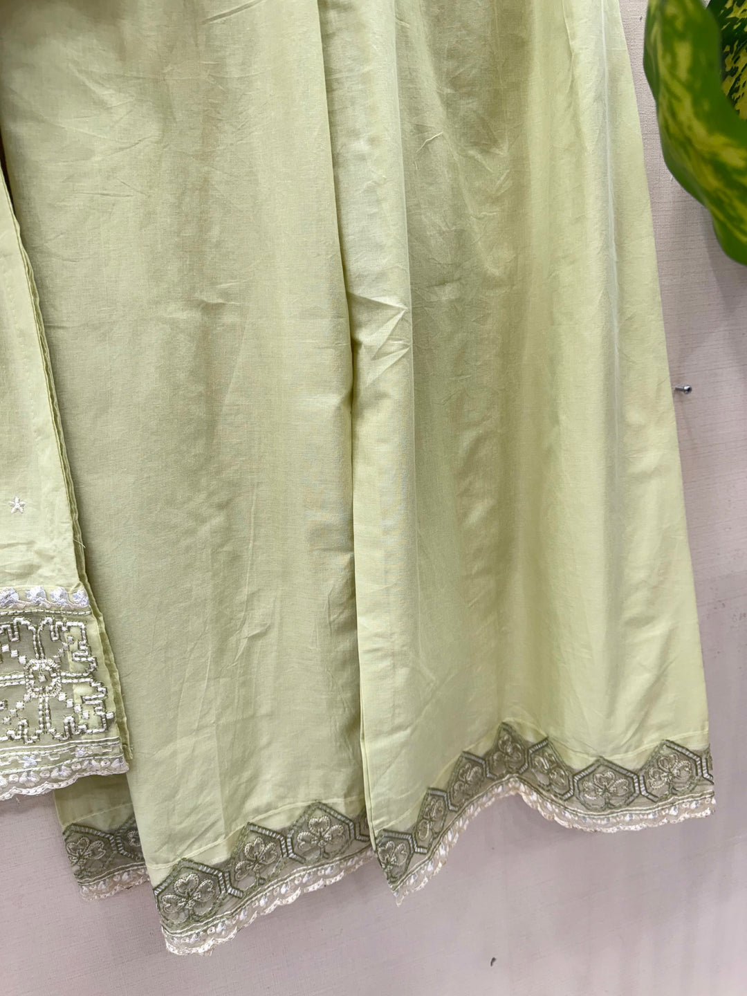 Cotton embroidered suits