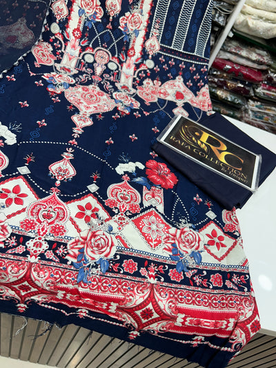 Rayon Unstitch Suit 1437