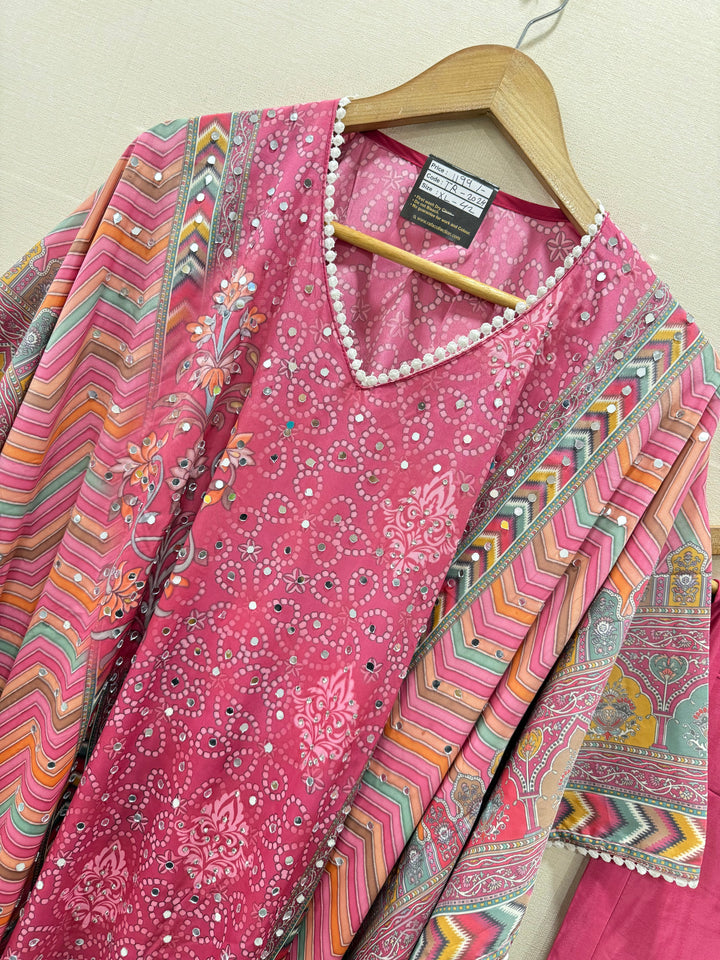 Mirror Work Kaftan Set 2204