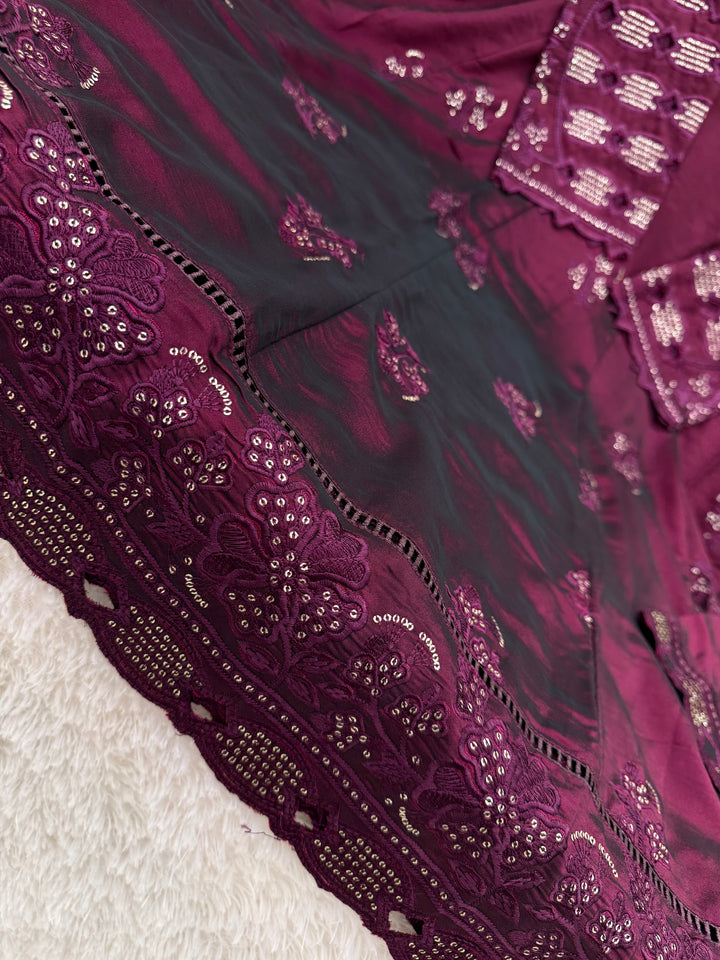 Premium cutwork long suit