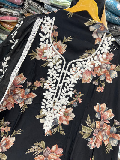 Lucknawi Unstitched suit 2791