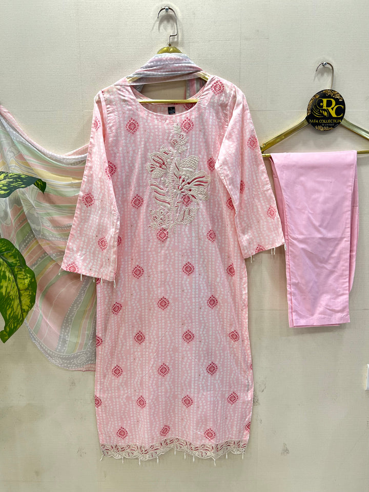 Pure cotton embroided suits