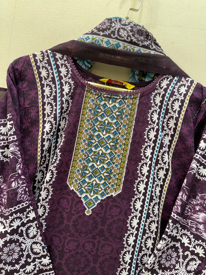 Semi Cotton printed Suits