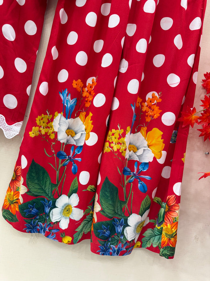 polka dot Pakistani Suits