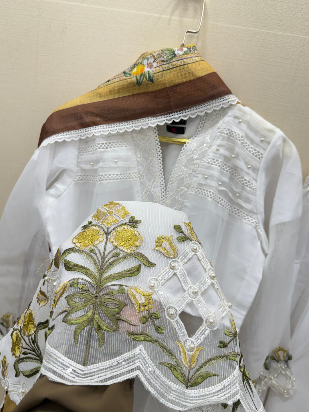 Embroidered Farshi Salwar suit