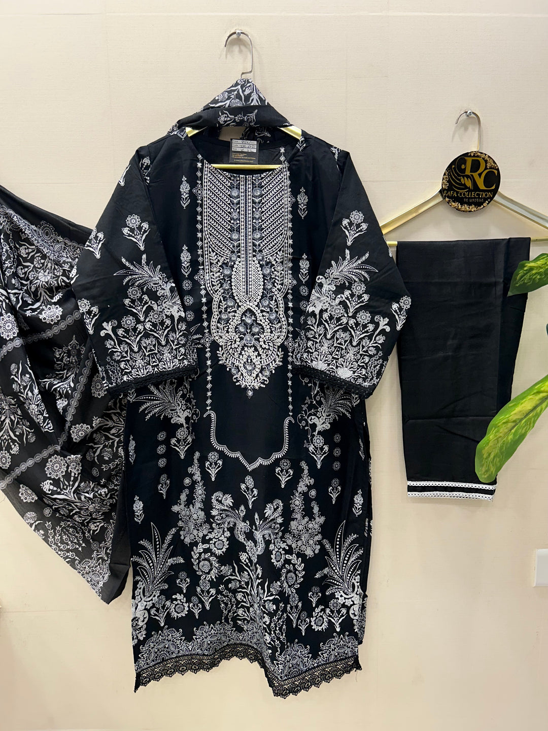 Semi Cotton embroidered suits