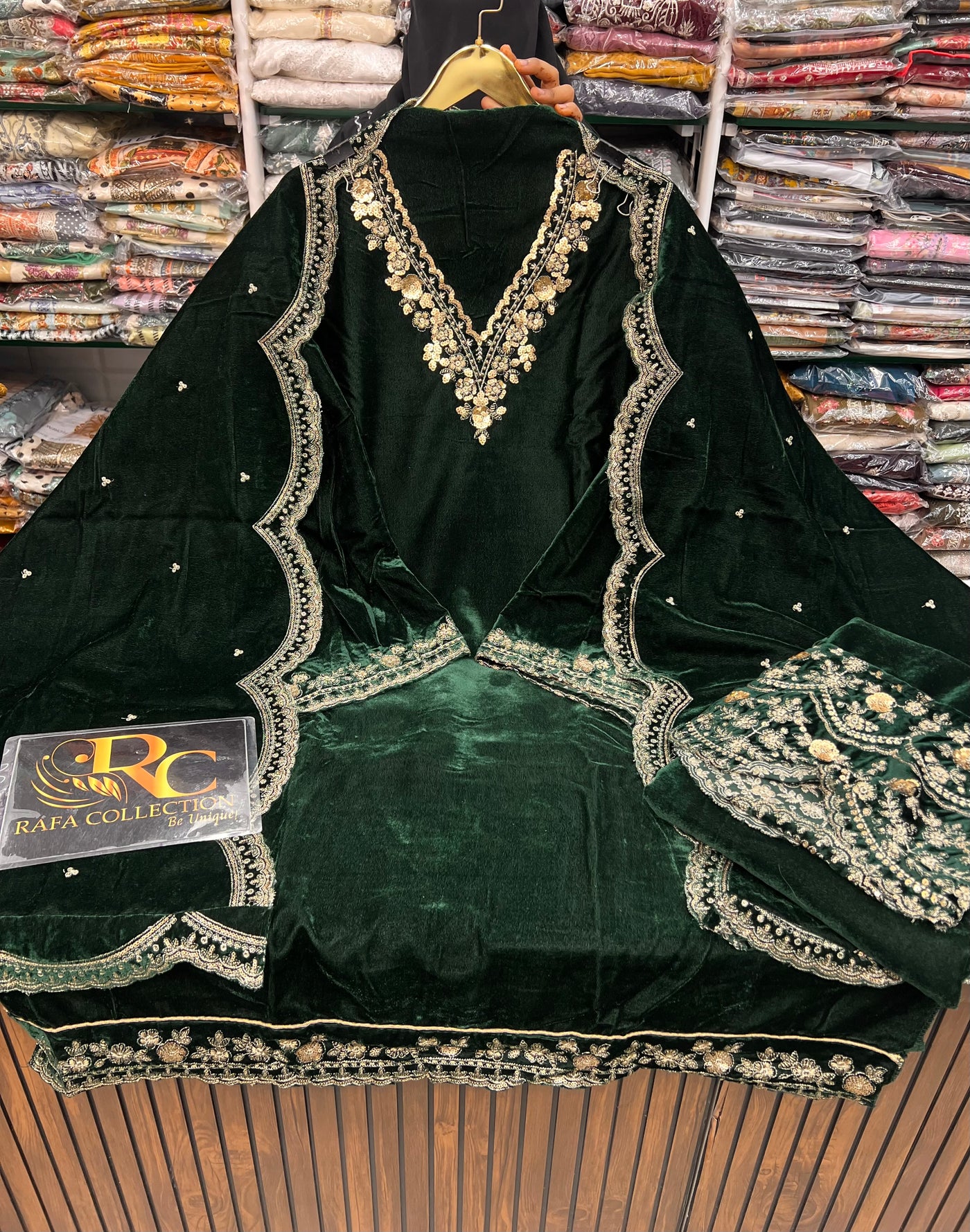 Velvet unstitch suits 2801