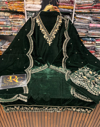 Velvet unstitch suits 2801