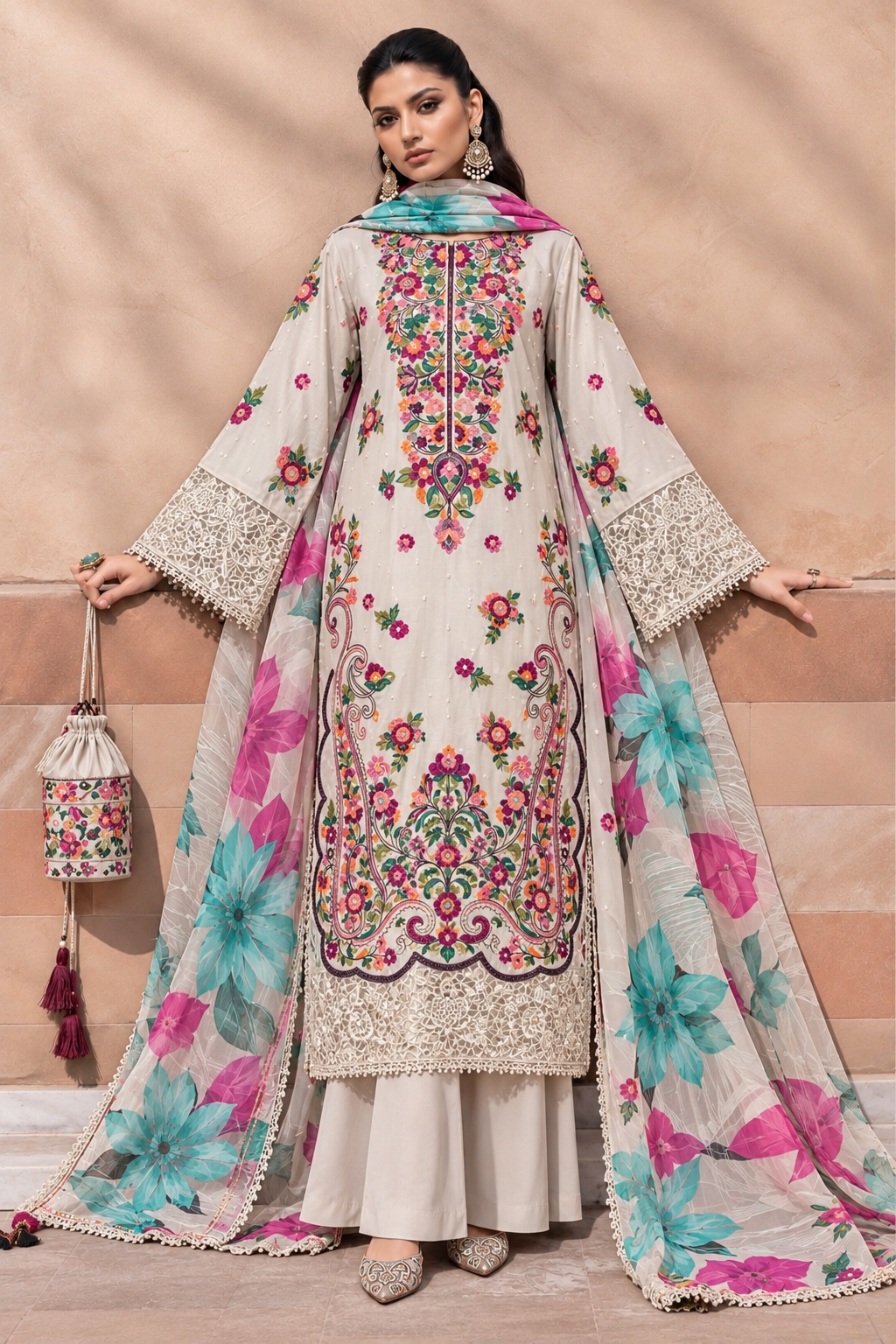 Embroidered Pakistani Suits