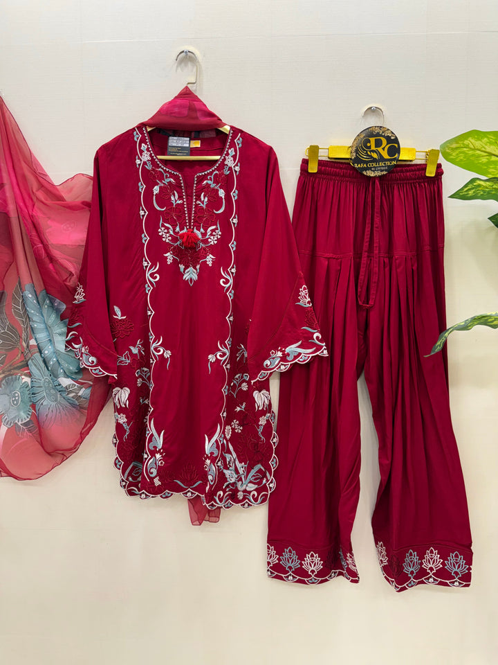 Embroidered Farshi suits 2951