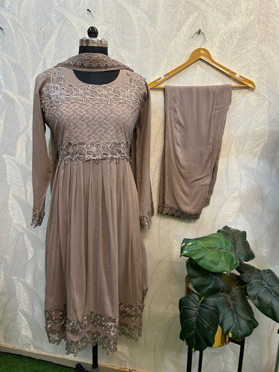 Crinkle peplum set 1139