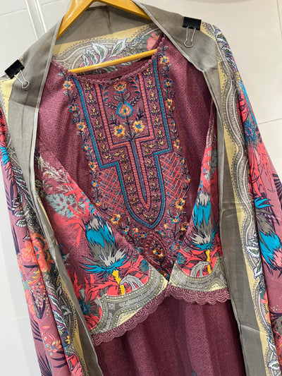 Semi cotton kurti pant suits 2150