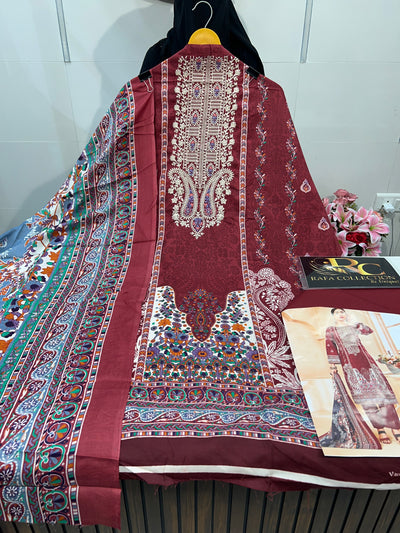 Semi Cotton embroided suit 1898