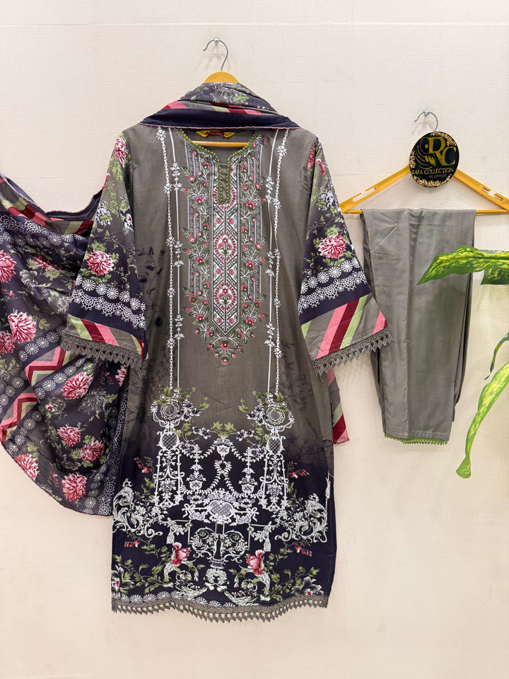 Semi Cotton printed Suits
