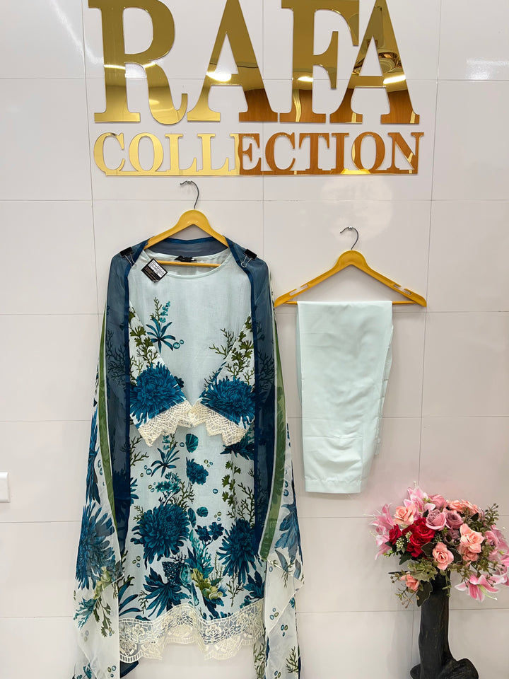 Pakistani patch work suit 2719