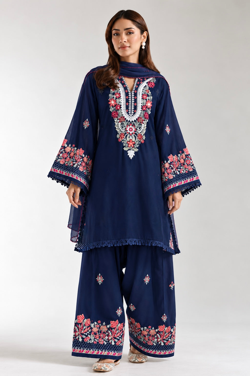 Premium Embroidered Farshi Salwar Suits