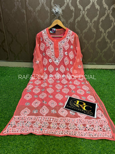 Lucknawi georgette kurti
