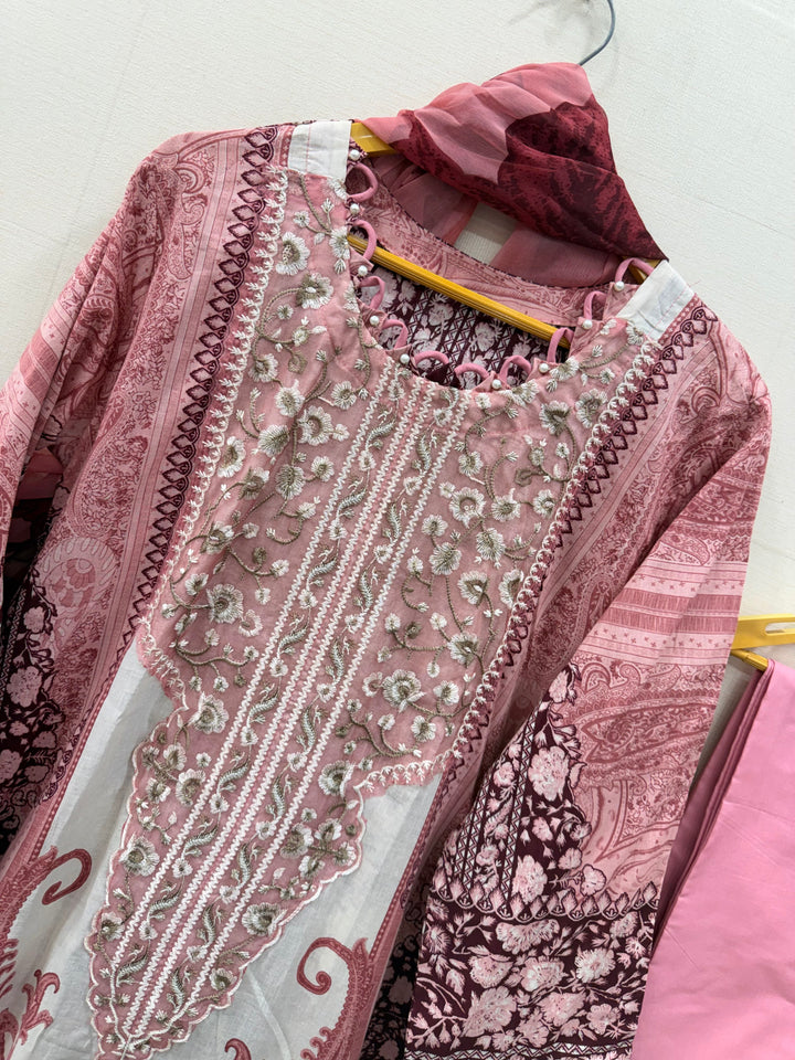 Pakistani patch work suit 0219