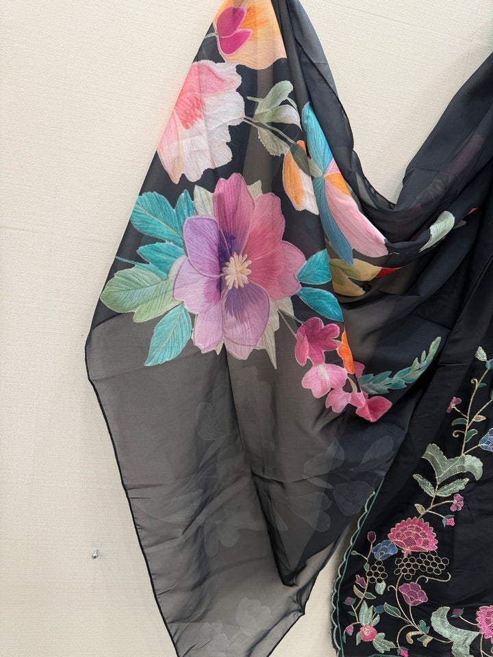 Cotton embroidered suits