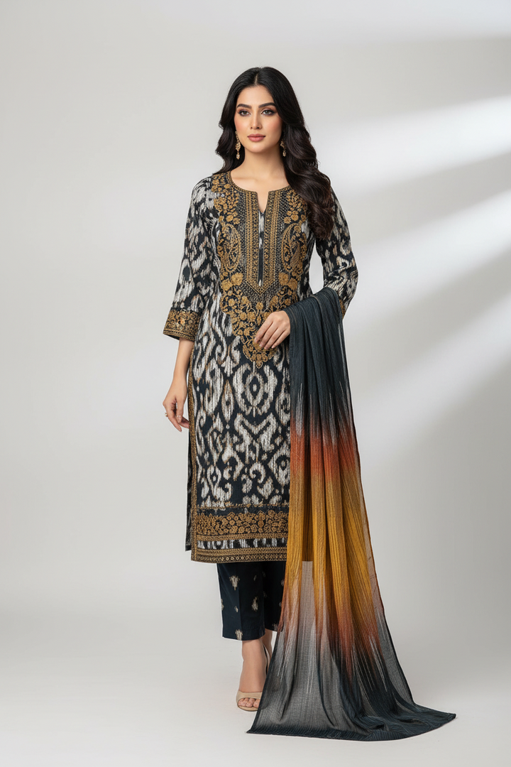 Pakistani patch work cotton suits for women