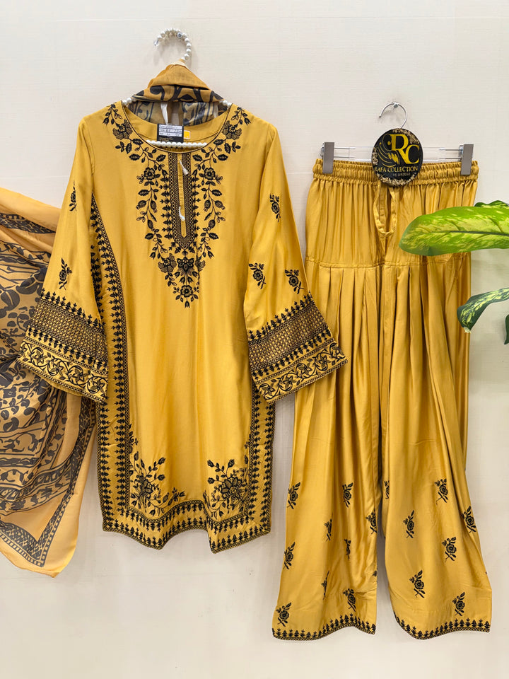 Embroidered Farshi Salwar suits
