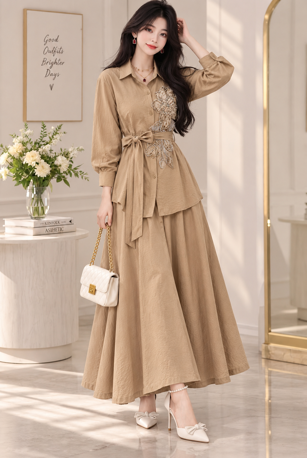 Imported korean skirt Co-ord Sets