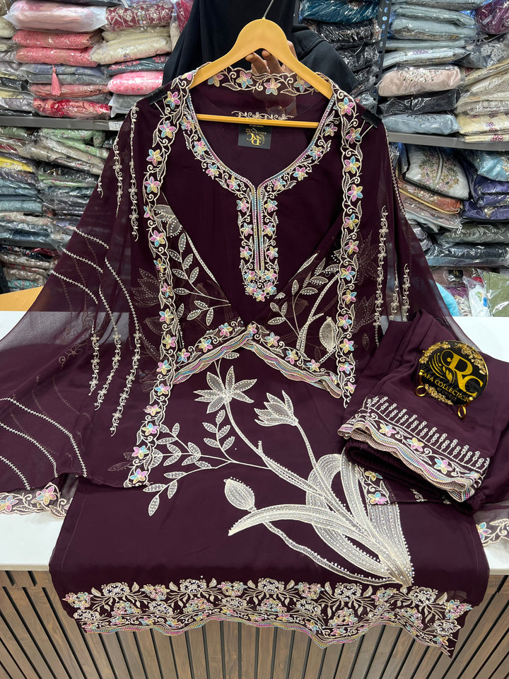 Embroidered readymade suits