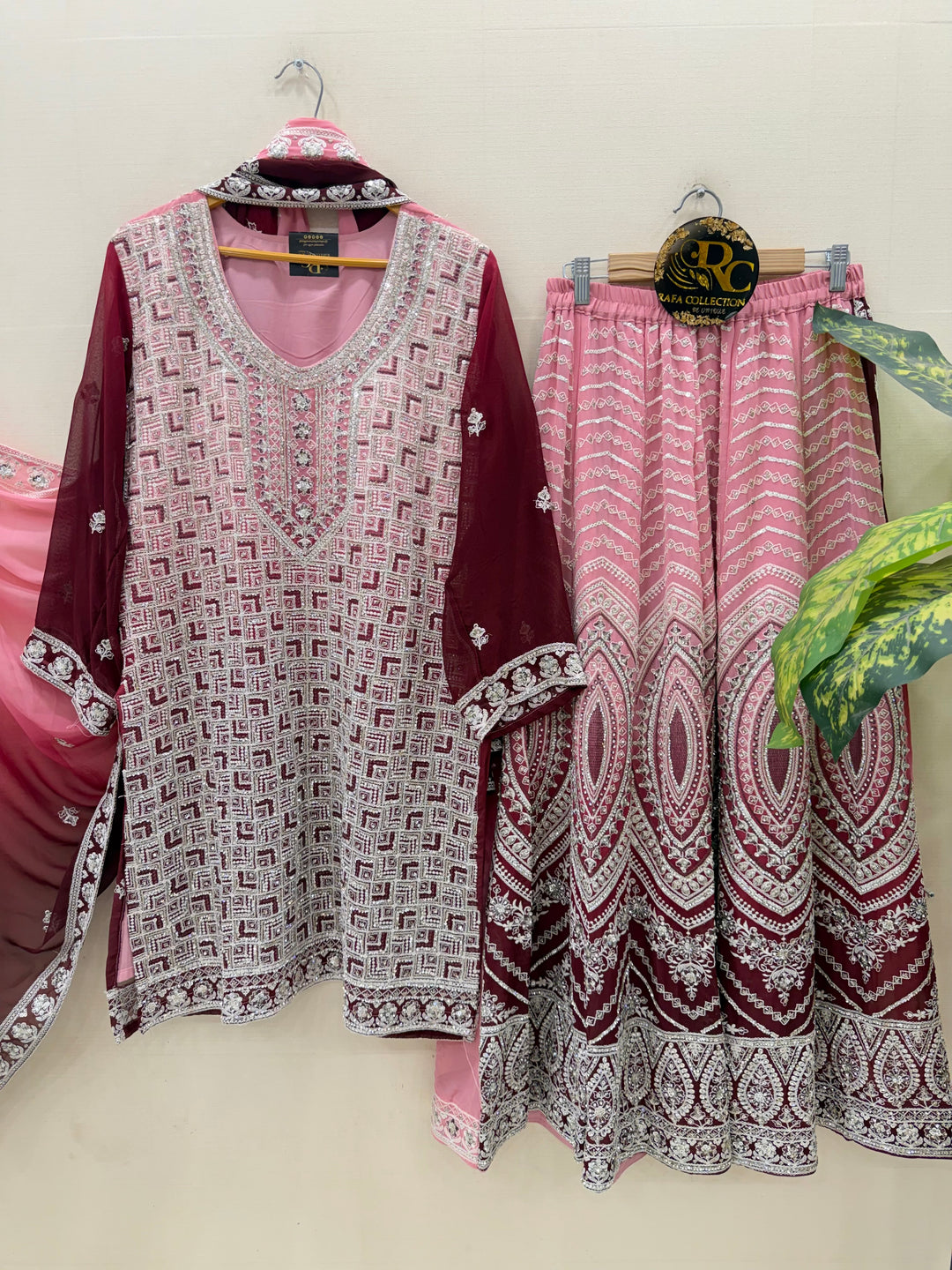 Lakhnawi wedding wear suits 59010