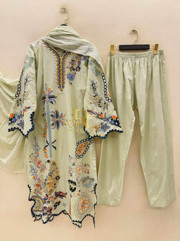 Pakistani Long Cutwork Suits