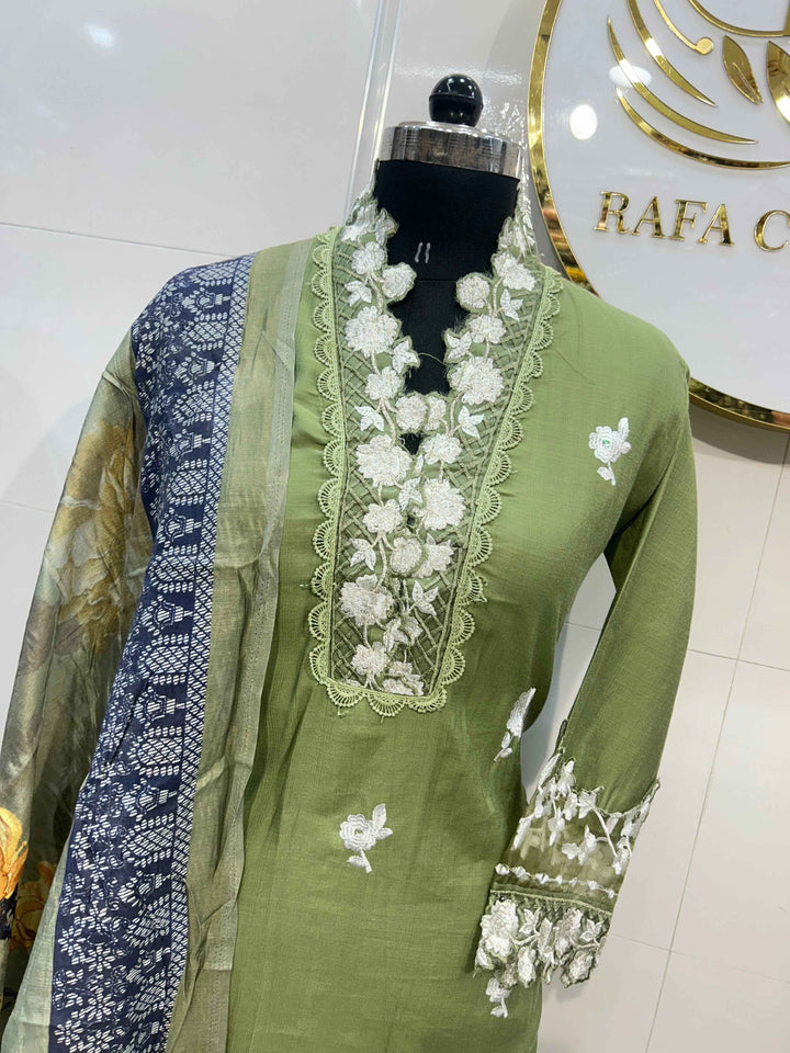Embroidered Formals Suit 6005