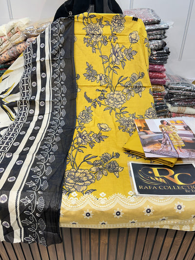 Cotton pakistani Unstitch Suit 1363