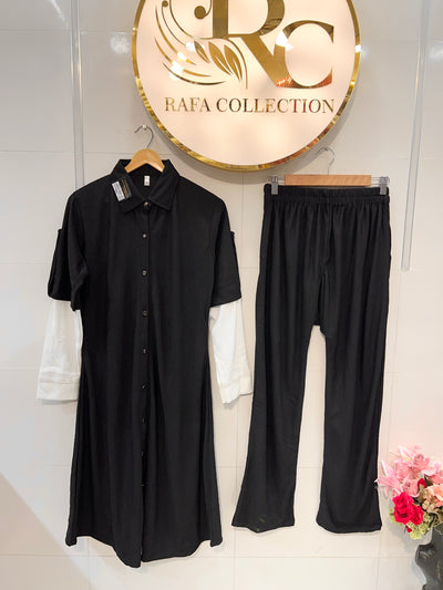 Imported crinkle co - ord sets 2407