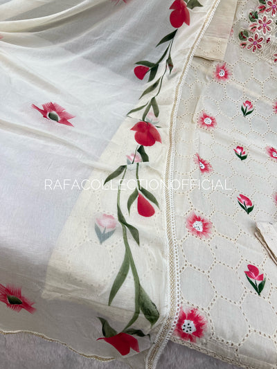 Khadi embroided suit 797
