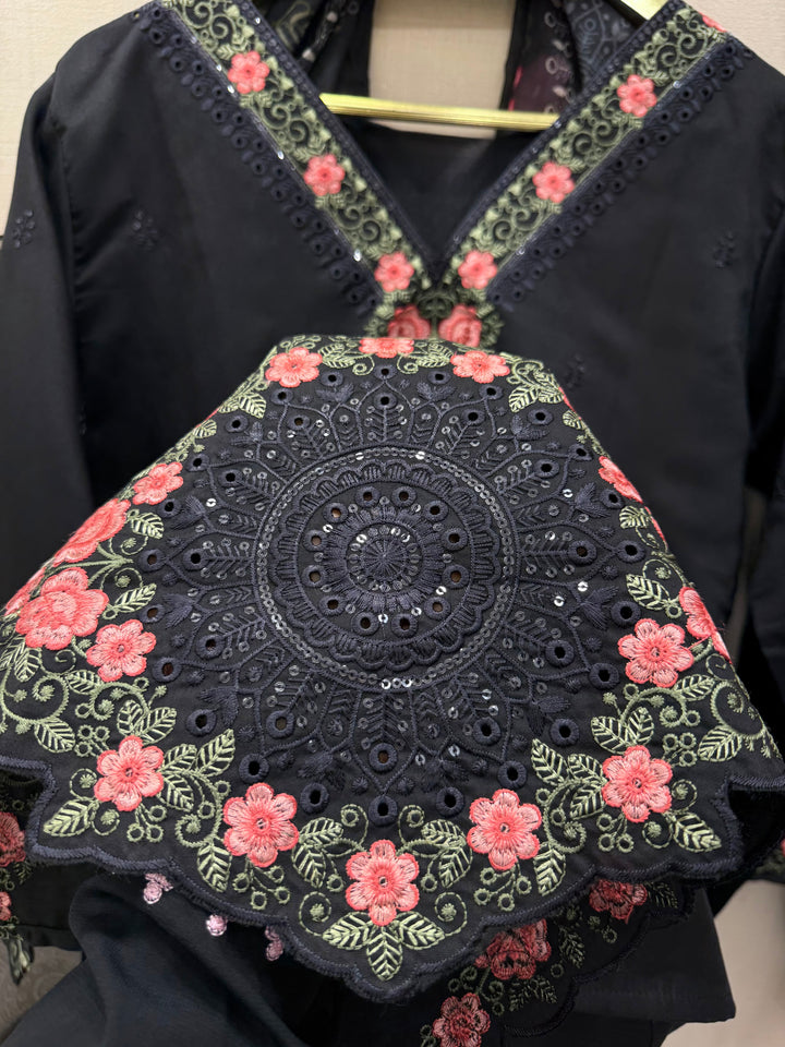 Cotton embroidered suits