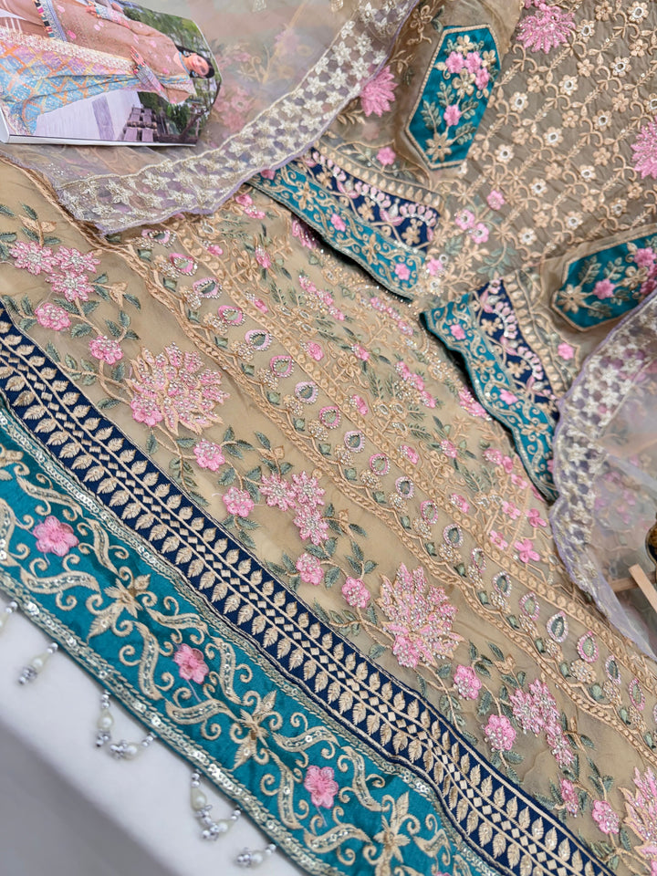 Organza Pakistani unstitch suits