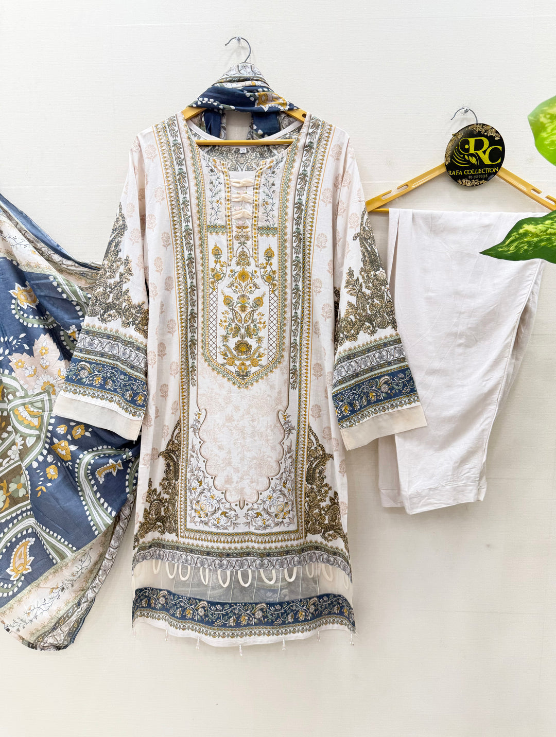 Cotton Pearl Work Suit for Women
 7011