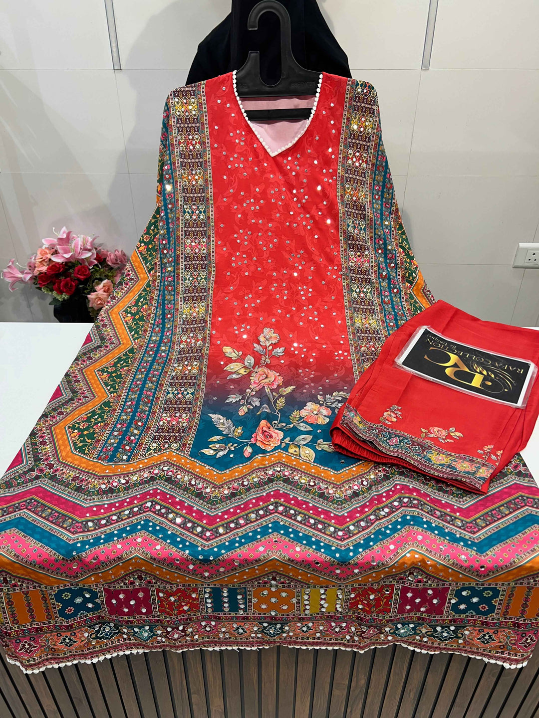 Prachi Mirror Work Kaftan Set 2011
