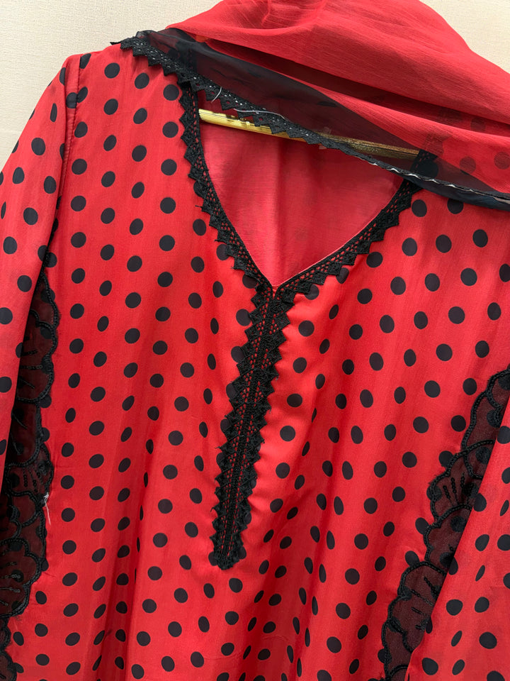 Polka Dot Farshi Salwar Suits