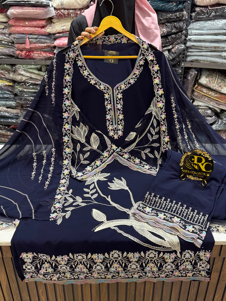 Embroidered readymade suits