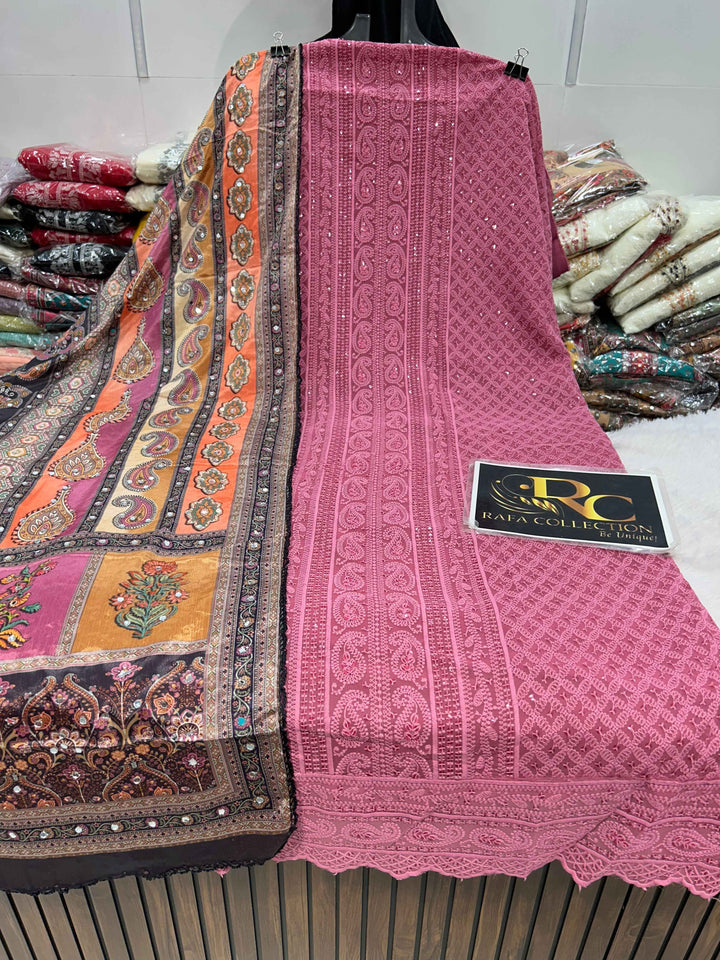 Georgette Unstich Suit 1218